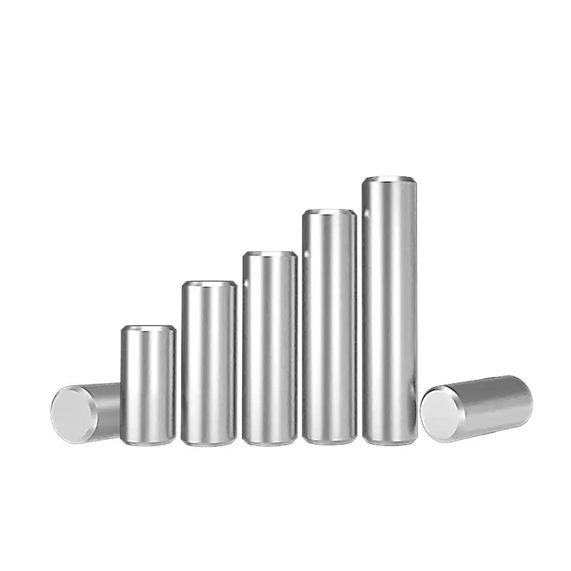 Manufacturers Custom Metal Round Dowels Pins Shafts Precision Stainless Steel Dowel Pin Flat Head Knurled Dowel Pin