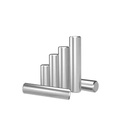 Hersteller kundenspezifischer Runddübelstifte aus Metall, Wellen, Präzisionsdübelstifte aus Edelstahl, gerändelter Flachkopfdübelstifte